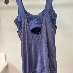 Purple Lululemon tank with built in sports bra Size 4